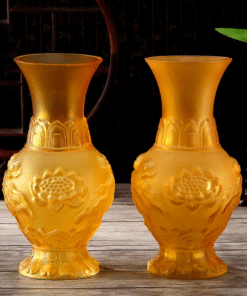Lọ Hoa Lưu Ly Vàng