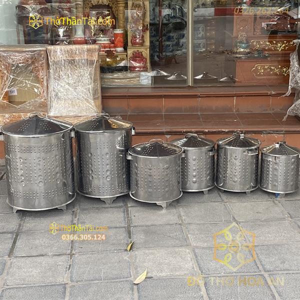 Lò hóa vàng inox tròn dày