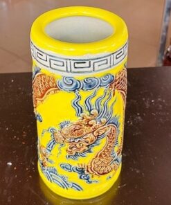 Ống Hương Men Vàng Hoàng Kim