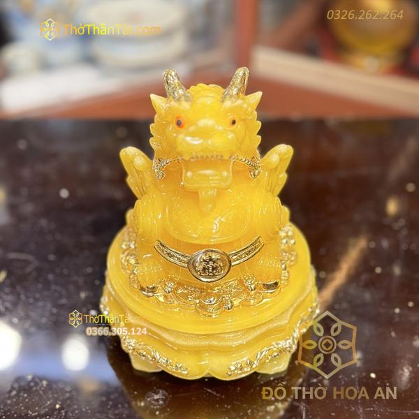 Tỳ Hưu Phong Thủy Đế Xoay Bột Đá Vàng