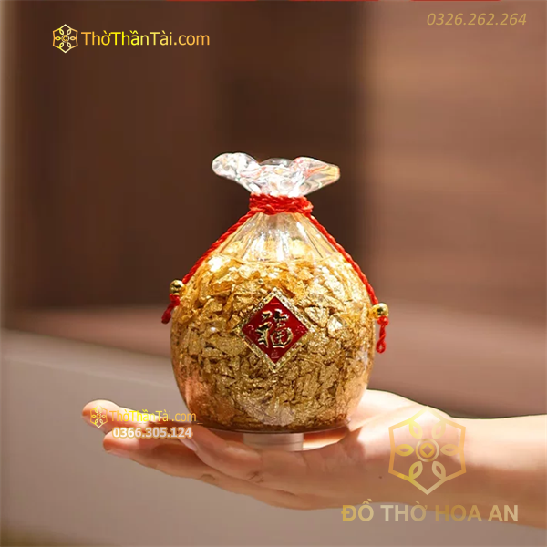 Túi Tiền Vàng Nước Phong Thủy
