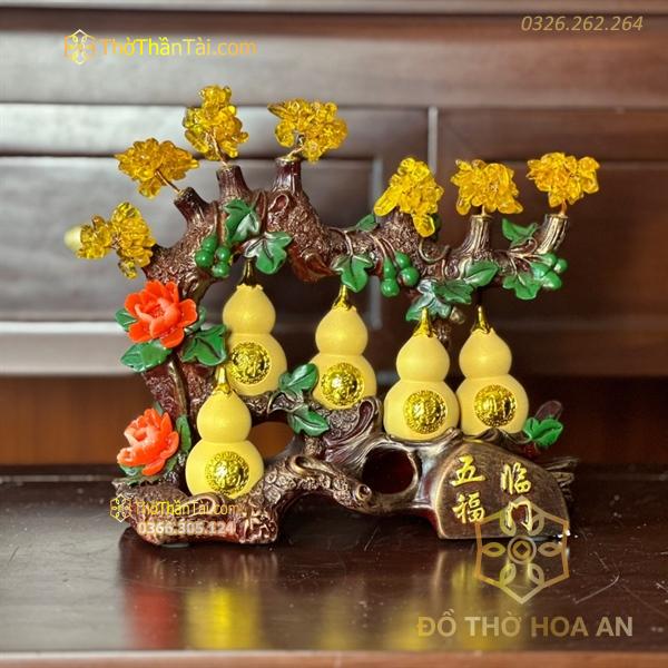Ngũ Hồ Lô Vàng Kim Phong Thủy