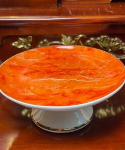Mâm Bồng Thờ Sứ Vân Đá Đỏ