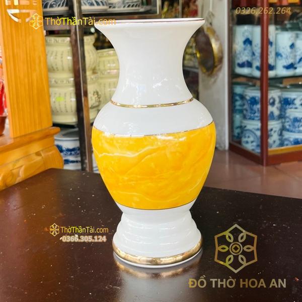 Lọ Hoa Vân Đá Vàng
