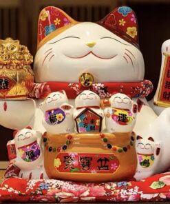 Mèo Thần Tài Tụ Bảo Bồn Thống Nhất Kim