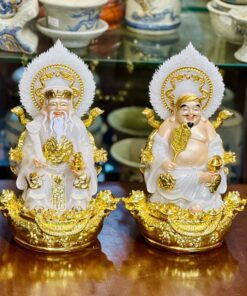 Tượng Thần Tài Thổ Địa Hiệu Ứng Đồng Trắng