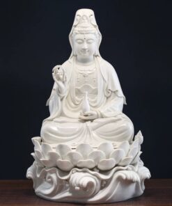 Tượng Phật Bà Quan Âm Đá Bạch Ngọc
