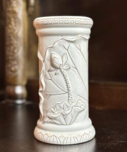 Ống Hương Hoa Sen Bạch Ngọc