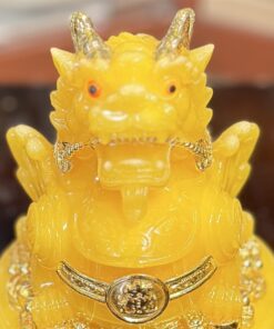 Tỳ Hưu Phong Thủy Đế Xoay Bột Đá Vàng