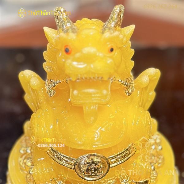 Tỳ Hưu Phong Thủy Đế Xoay Bột Đá Vàng