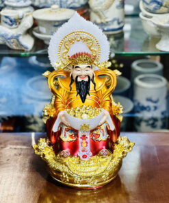 Tượng Thần Tiền Triệu Công Minh Địa Hiệu Ứng Đồng Gấm Đỏ