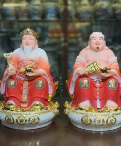 Tượng Thần Tài Thổ Địa Đá Đỏ TD10