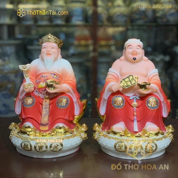 Tượng Thần Tài Thổ Địa Đá Đỏ TD10