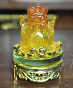 Tỳ Hưu Phong Thuỷ Xoay Đế Kính Lưu Ly Cam