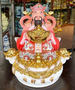 Tượng Thần Tiền Thiềm Thừ Bột Đá Đỏ