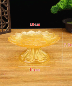 Mâm Bồng Thờ Lưu Ly Vàng