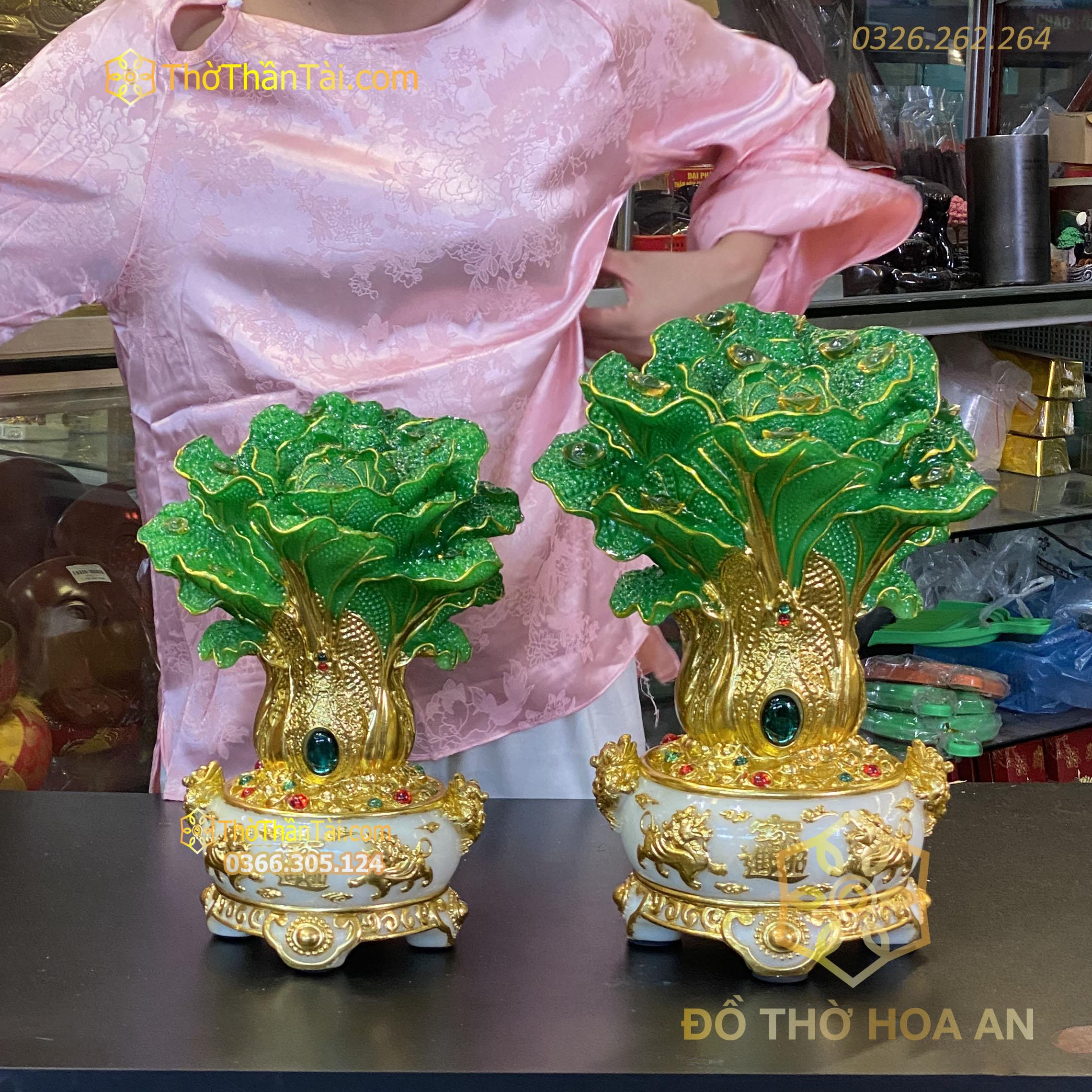 Bảo Bồn Tụ Của Cải Dát Vàng