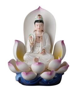 Tượng Quan Âm Ngồi Tọa Sen Sứ Đức Hóa