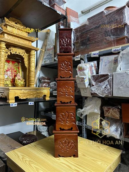 Nhất Sơn/Đế Vuông/Đôn Gỗ Hương Vuông