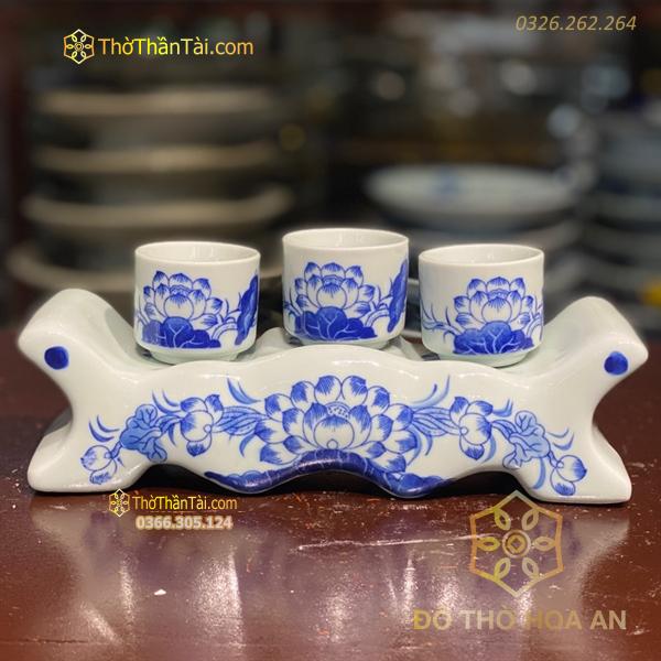 Kỷ Ngai 3 Chén Men Ngọc
