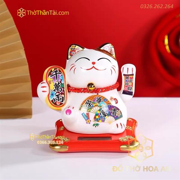 Mèo Thần Tài Năng Lượng 10cm