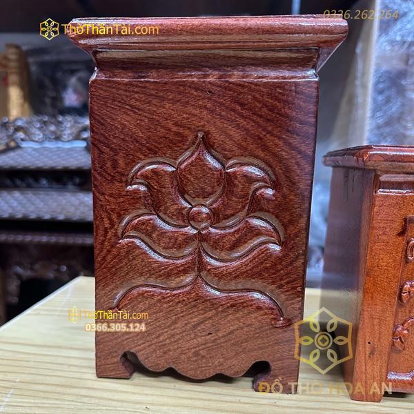 Nhất Sơn/Đế Vuông/Đôn Gỗ Hương Vuông