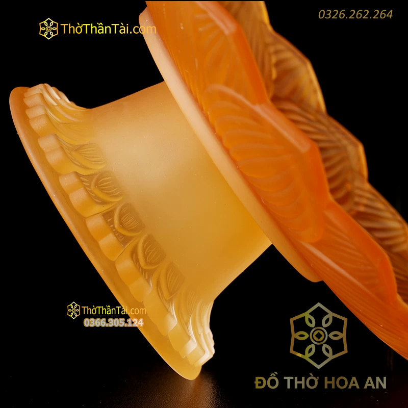 Mâm Bồng Thờ Lưu Ly Vàng