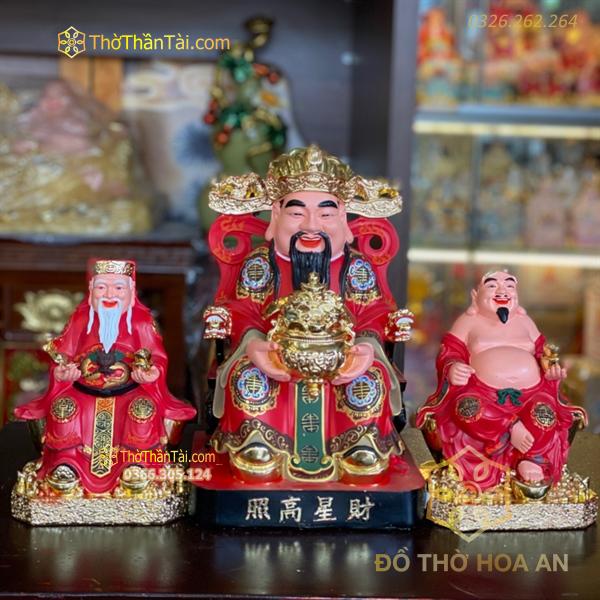 Tượng Thần Phát/ Tượng Thần Tiền Triệu Công Minh Composite Đỏ