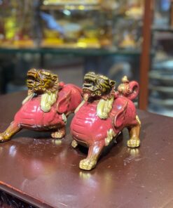 Cặp Tỳ Hưu Sứ Tử Sa Đỏ