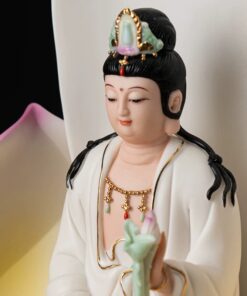 Tượng Quan Âm Ngồi Tọa Sen Sứ Đức Hóa