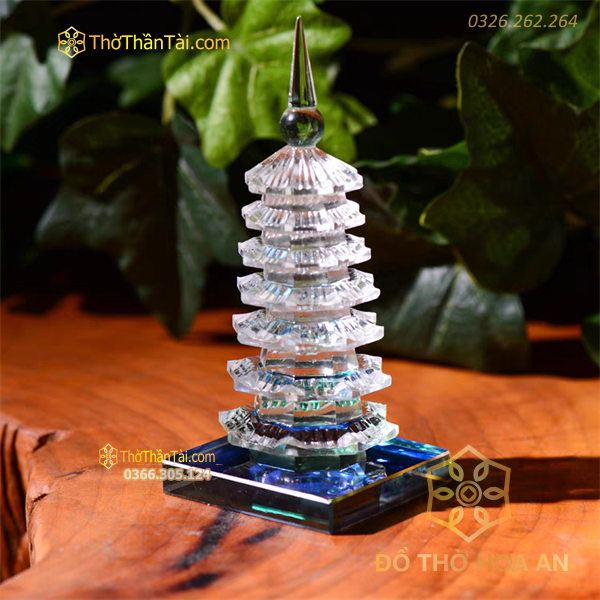 Tháp Văn Xương Pha Lê Trắng