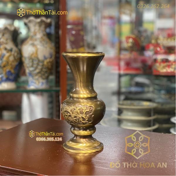 Lọ Hoa Đồng Hun Phình Cúc