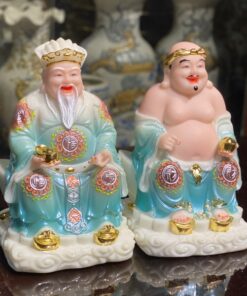 Tượng Thần Tài Thổ Địa Bột Đá Xanh