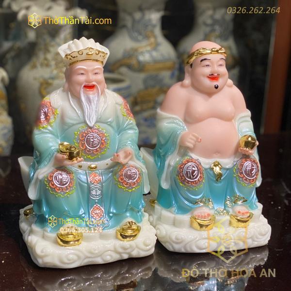 Tượng Thần Tài Thổ Địa Bột Đá Xanh