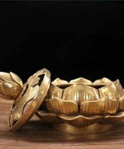 Đốt Trầm Sen Vàng Đồng