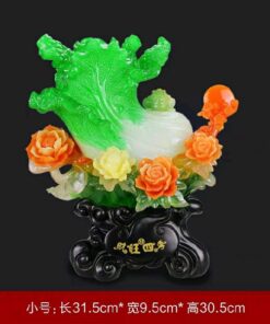 Tượng Bắp Cải Thiềm Thừ Hoa Mẫu Đơn