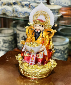 Tượng Thần Tiền Triệu Công Minh Địa Hiệu Ứng Đồng Gấm Đỏ