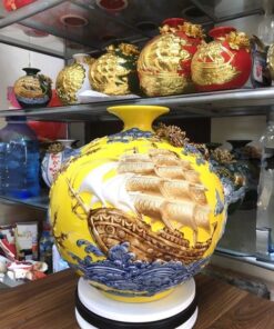 Bình Hút Lộc Thuận Buồm Xuôi Gió Đắp Nổi