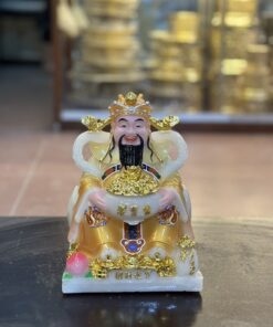 Tượng Thần Tiền/ Thần Phát Phú Quý Vàng Cam