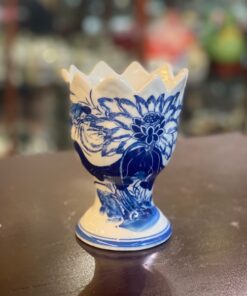 Ly Đựng Phật Thủ Bát Tràng Xanh