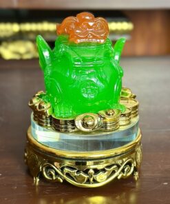 Tỳ Hưu Phong Thuỷ Xoay Đế Kính Xanh