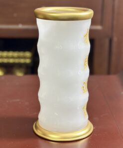 Ống Hương Lưu Ly Trắng Bọc Đồng