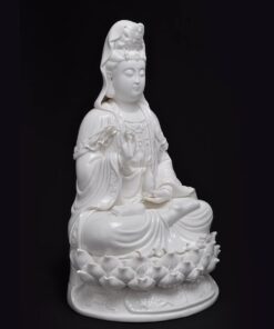Tượng Phật Bà Quan Âm Đá Bạch Ngọc