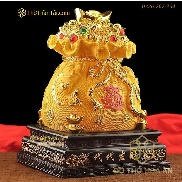 Túi Tiền Chiêu Tài Tiến Bảo Vàng Kim