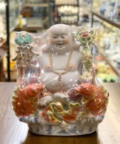 Tượng Di Lặc Sứ Áo Gấm Như Ý
