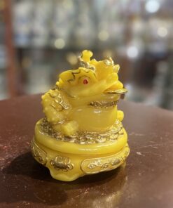 Cóc Thiềm Thừ Phong Thủy Đế Xoay Bột Đá Vàng