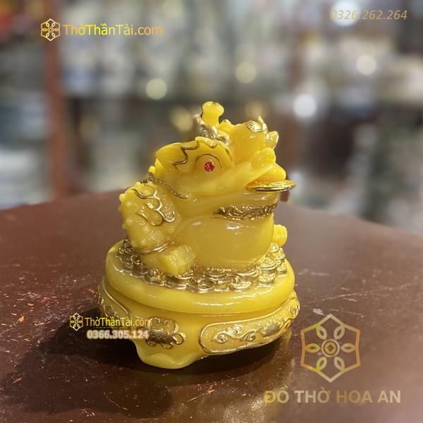Cóc Thiềm Thừ Phong Thủy Đế Xoay Bột Đá Vàng