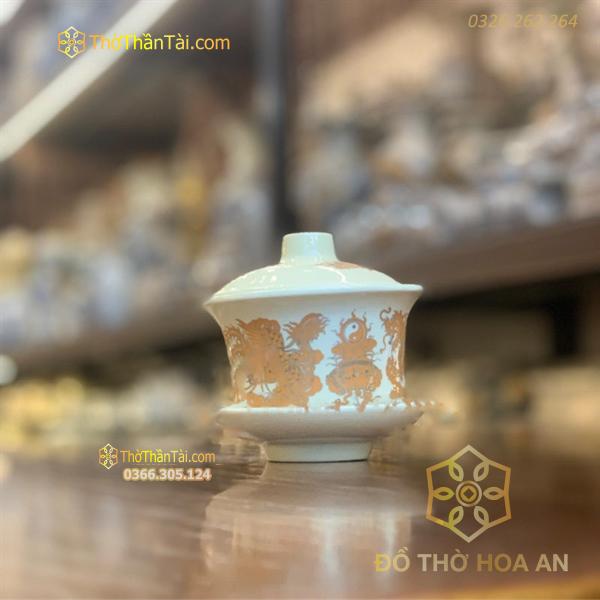 Bát Sâm/ Bát Nước Men Vàng Ngà