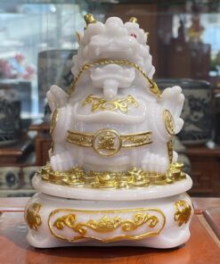 Tỳ Hưu Phong Thủy Đế Xoay Bột Đá Trắng