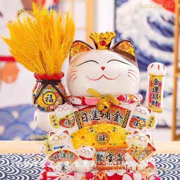 Mèo Thần Tài Đế Vương Nhật Tiến Đấu Kim
